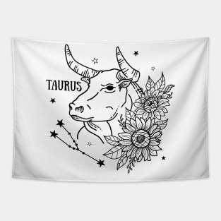 Zodiac Garden Floral Design: Taurus Tapestry