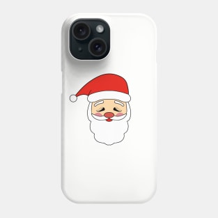 Funny Santa Claus Hat And Beard Phone Case