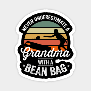 Cornhole Shirt Funny Cornhole Bean Bag Grandma 4th of July Magnet