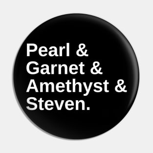 Pearl & Garnet & Amethyst & Steven Pin