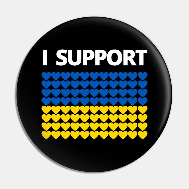 I Support Ukraine Pin by MindBoggling