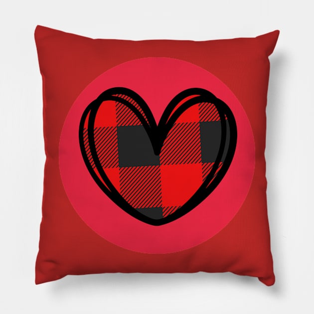 Heart Circle Pillow by ShubShank