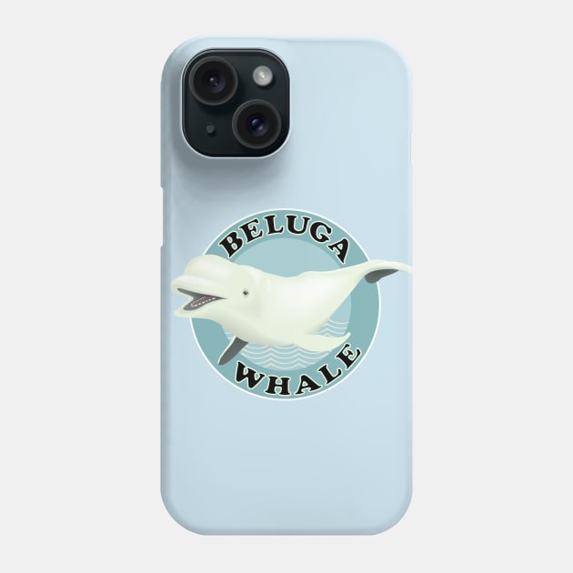 Beluga whale Phone Case by mangulica