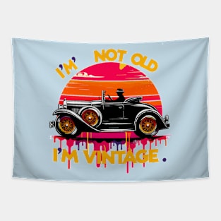 Vintage Car Tapestry