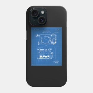 Film Camera Patent - Movie Lover Cinema Student Art - Blueprint Phone Case