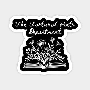 The Tortured Poets Department Floral Book Design Magnet