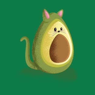 Funny Avocado Cat T-Shirt