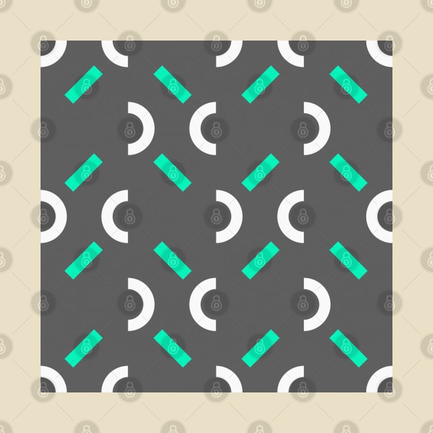 Memphis 80s Style Graphic Design Pattern by DankFutura