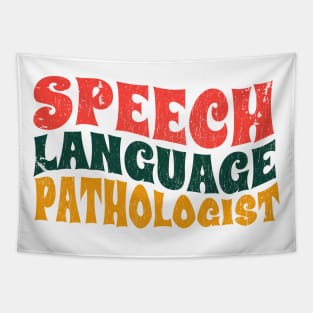 speech language pathology retro type Tapestry