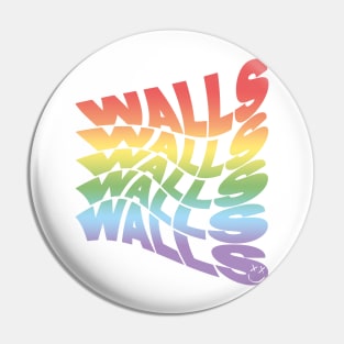 Rainbow Walls Louis Tomlinson black background Pin