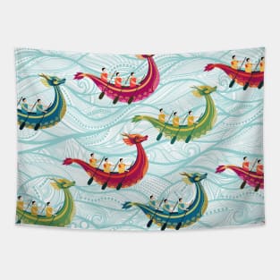 Dragon Festival - Boat race Tapestry