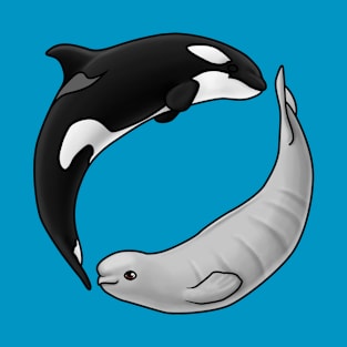 Baby Beluga and Orca Circle T-Shirt