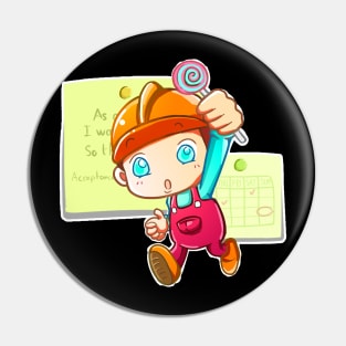 Scrum Master Kid Pin