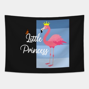 Little Princess Pink Flamingo Design Tapestry