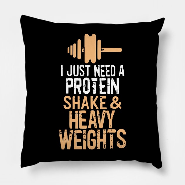 I just need Protein Shake and Heavy Weights Pillow by ravensart