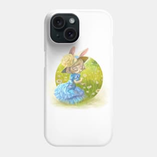 Susy in the Field of Daisies Phone Case