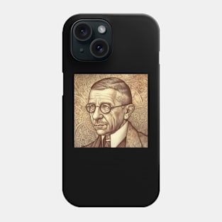 Jean-Paul Sartre Phone Case