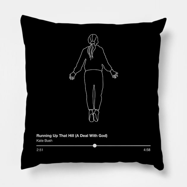 running up that hill kate bush Pillow by spnarchive