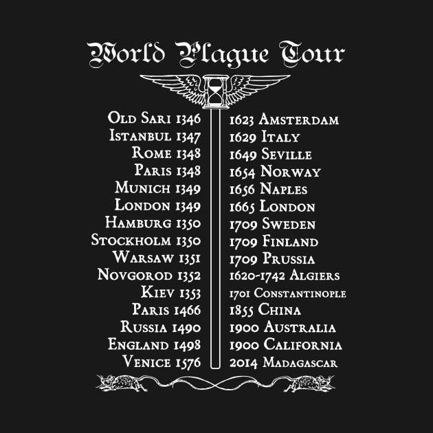 Disover World Plague Tour - Plague - T-Shirt