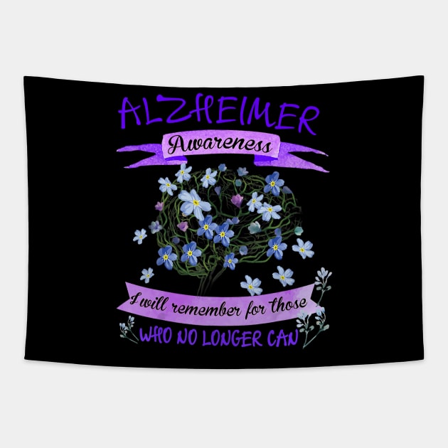 FORGET ME NOT WHO NO LONGER CAN MOM DAD ALZHEIMER AWARENESS Gift Tapestry by thuylinh8