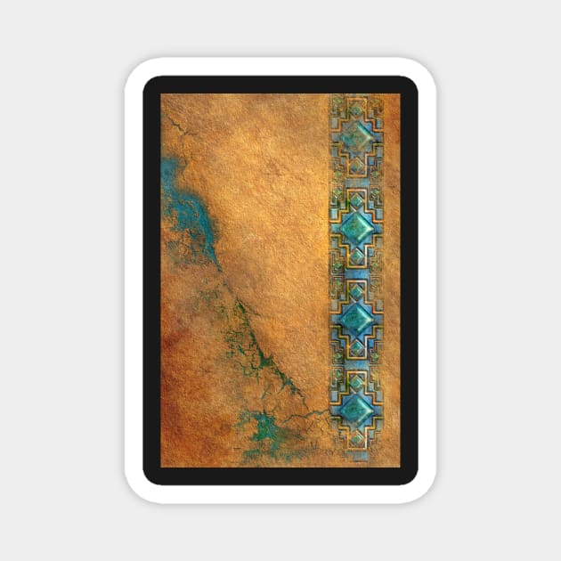 Mesoamerican Stone Art iPhone Case Magnet by SpiceTree