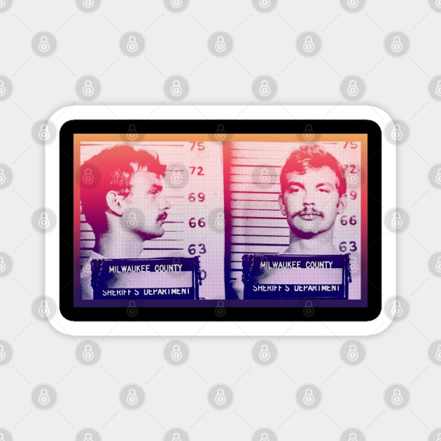 Jeffrey Dahmer #3 ∆∆∆ 90s Styled Retro Graphic Design Magnet by DankFutura