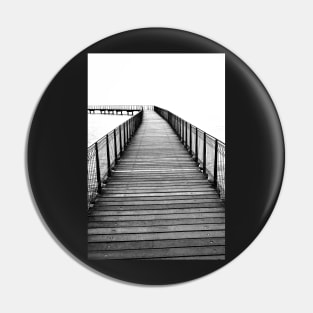 Boardwalk Black&White Photography Pin