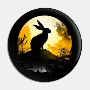 Moonstruck Black Rabbit of INLÉ Pin