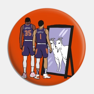 Kevin Durant and Devin Booker Mirror GOATs Pin