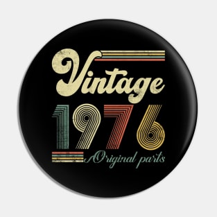 Vintage 1976 48th Birthday Gift Men Women 48 Years Old Pin