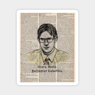 BEARS. BEETS. BATTLESTAR GALACTICA. Magnet