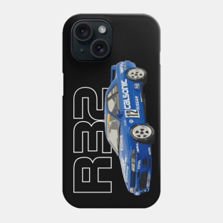 R32 GTR CALSONIC NISSAN GROUP A RACE CAR Phone Case