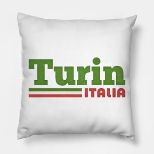 Turin, Italy // Retro Styled Italian Design Pillow