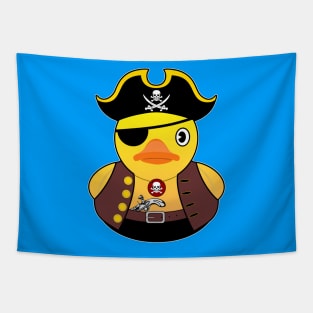 Cool Rubber duck Pirate Tapestry