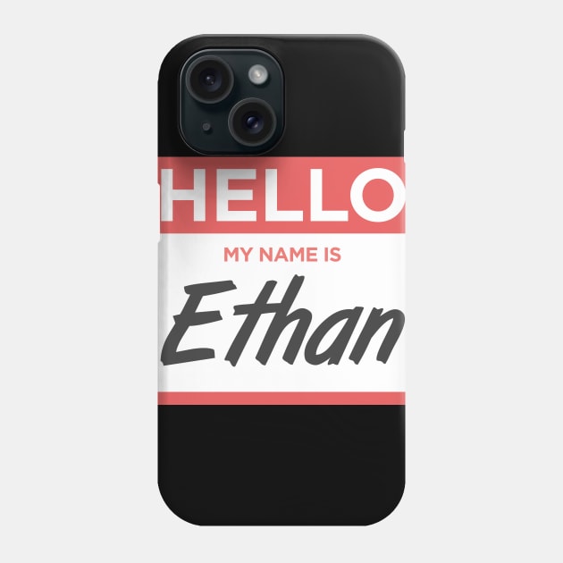 Ethan | Funny Name Tag Phone Case by MeatMan