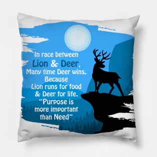 Escaped Deer Pillow