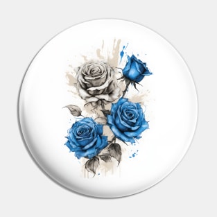 Blue roses Pin