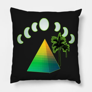 Oasis in the Rainbow Desert Pillow