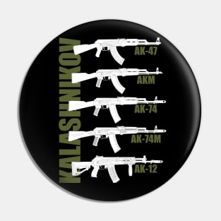 Generation of the Kalashnikov Assault Rifle (white version) Pin