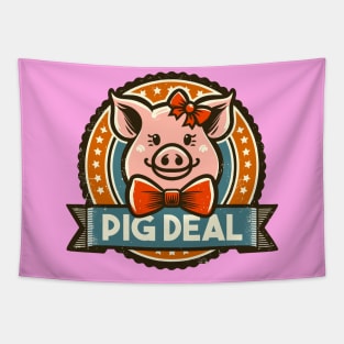 Pig Deal: Playful Porker Tapestry