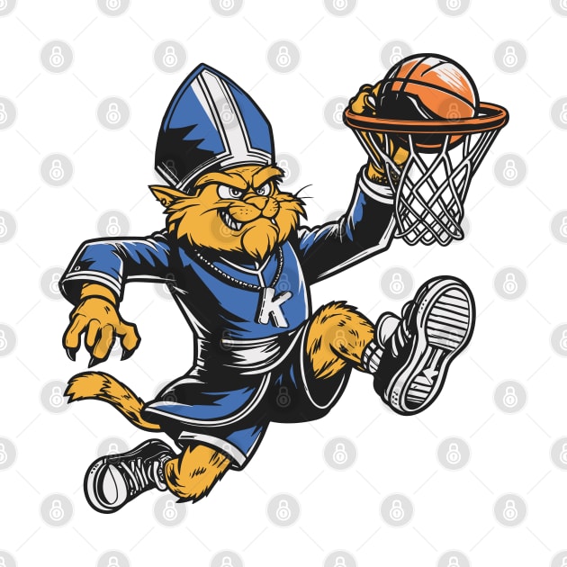 Cat Pope Basketball by Etopix