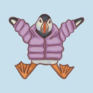 Puffer Coat Puffin T-Shirt