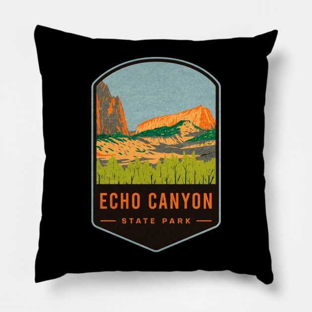 Echo Canyon State Park Pillow by JordanHolmes