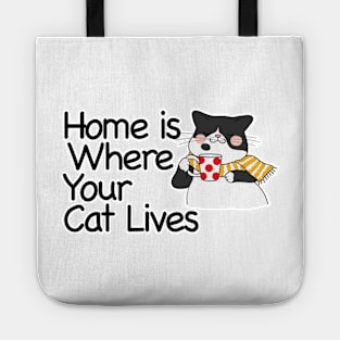 Home Is Where Your Cat Lives Tote