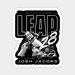 Josh Jacobs Las Vegas Touchdown Leap Magnet