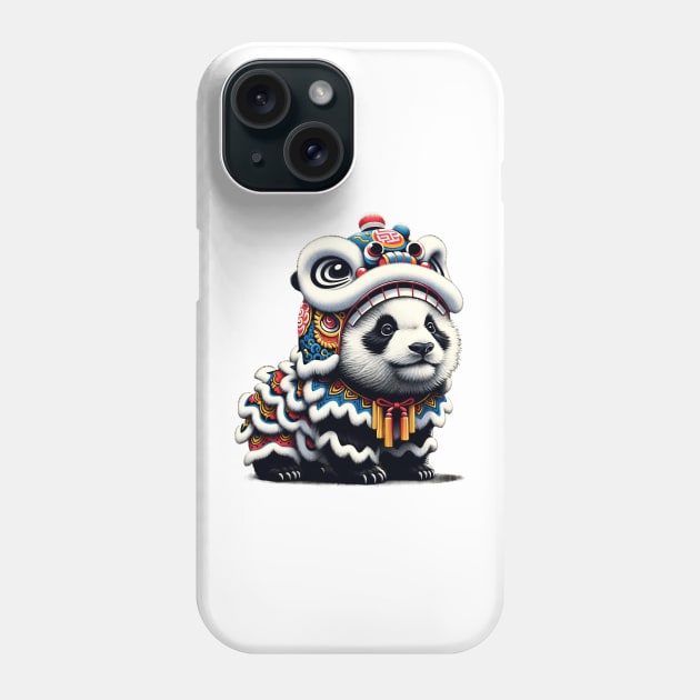 Lion Dance, Panda Lion Dance Phone Case by WorldByFlower