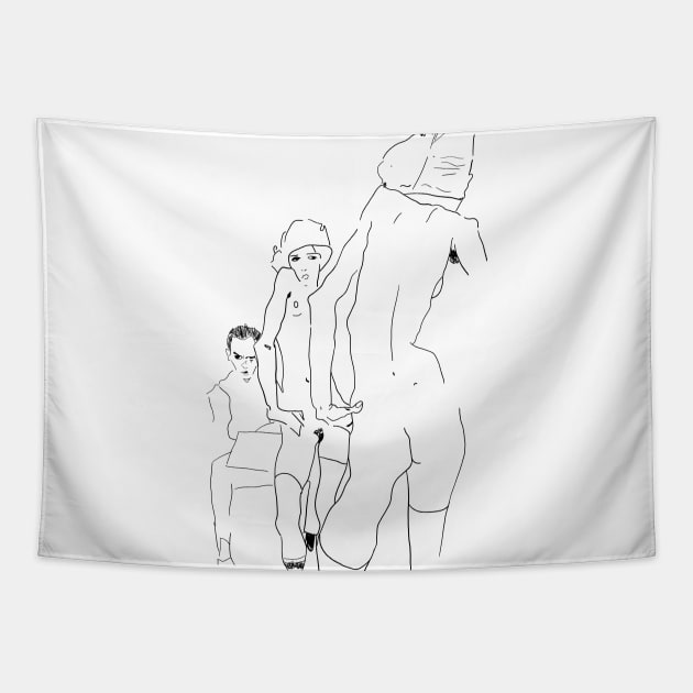 Egon Schiele Tapestry by Antho