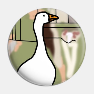 Goose in the City Pin