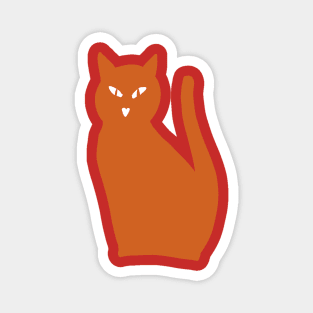 Orange cat Magnet