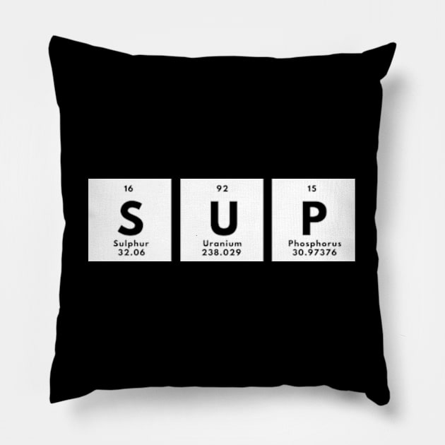 Sup chemistry atomic table Pillow by THP